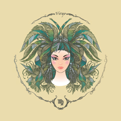 ilustrasi zodiak virgo